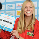 Gina Lückenkemper zählt zum Trackteam BURG-WÄCHTER